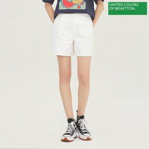 [베네통] TUKATA 뒷밴딩 데님 쇼츠 BADP58331_WH