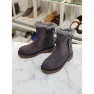 한슈 세이브존07 스웨이드 퍼앵클부츠3.5cm HS99171mh