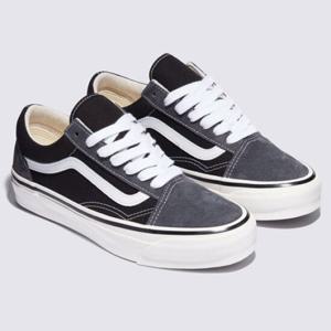 반스 VN000D56239 그레이 프리미엄 스웨이드 Old Skool 올드스쿨 쿠셔닝 내구성 클래식 블랙 호피 검솔