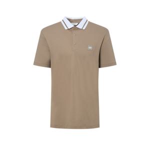 헤지스 골프 남성 24SS 스테디셀러로고 포인트 폴로티셔츠 (DARK BEIGE) WPTS4B301I3
