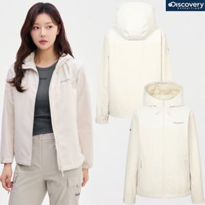 [디스커버리] 여성 25년 봄 바람막이 반슬리 후드 자켓 DWWJ34051 IVD