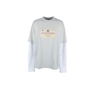 아크네 스튜디오 긴팔 티셔츠 CL0322AAB LIGHT GREY DOM