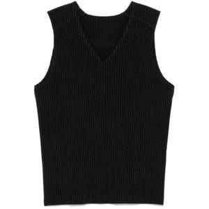 옴므 플리세 이세이 미야케 니트 베스트 HP56JE51015 BLACK DOM