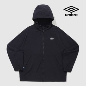 [엄브로] 클래식 후드형 바람막이 집업 자켓 UQ221CJK42 BLK