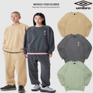 엄브로 25SS 웨이파인더 가먼트다잉 맨투맨 UQ121CFS11