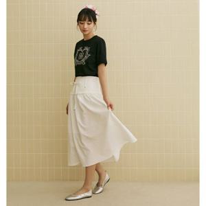 [에고이스트][BLUE LABEL] 리본 리벳 포인트 스커트 ER2OSK06