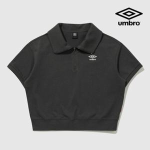 [엄브로] 우먼스 반팔 카라 맨투맨 UQ222CFS41 DCH