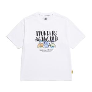 내셔널지오그래픽 N252UTS980 리젠아스킨 그래픽 반팔 티셔츠 WHITE