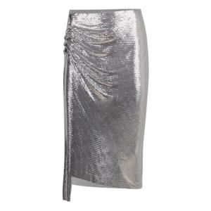 파코라반 미디 스커트 19EIJU015MH0062 P040 Silver