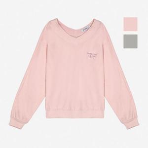 뱅뱅 HC07 봄 여성 브이넥 특양면 긴팔티 CTL107