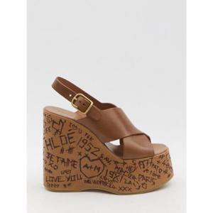 CHLOE Maxime wedge sandals CHC24A02YLU27T