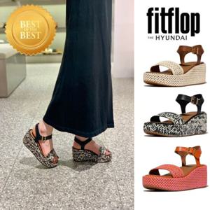 핏플랍 FITFLOP (FFSO5E149) 25SS 플랫폼 우븐 웨지 레더 여성샌들 3종 택1