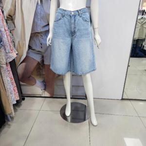 Ab.f.z DP01 뒷밴딩6부연청데님팬츠 AFZ2HE31
