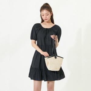 플라스틱아일랜드  셔링 퍼프 원피스 (PR2WO561)