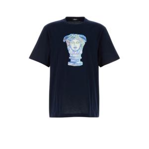 베르사체 반팔 티셔츠 10133021A13432 1UI20 NAVYBLUE