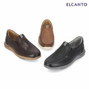 엘칸토  (LCMC75U513) 남성 소가죽 봉합 웨빙 로퍼 3cm
