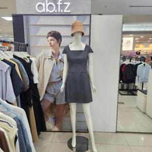 Ab.f.z DP01 스퀘어넥캡소매원피스 AFZ2QO06