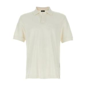 제냐 반팔 V넥 폴로 셔츠 UF338A9F708 N01WHITE TP936805840