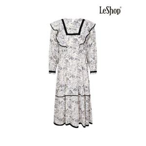 [르샵]프릴 벨벳라인배색 플라워OPS-LB38OP230