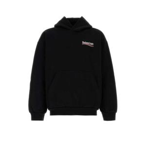 발렌시아가 후드 티셔츠 767877TKVI9 1070 Black