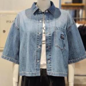 클라이드앤 HC03 여성 데님 반팔셔츠 LB FPBSH867F
