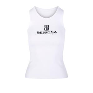 발렌시아가 반팔 티셔츠 835500 T5231 9040 WHITE BLACK