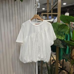 스테파니 HC05 벌룬반팔블라우스BL A25SH5208H