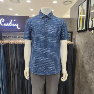 [피에르가르뎅]변형도트 프린트 슬림핏 셔츠WS2604-38