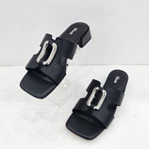 [무크]여성 3.5CM  메탈장식 슬라이드 샌들 522405 QA