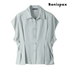 [보니스팍스] 슬리브리스 카라넥 핀턱 블라우스 (XP6SH004M0)