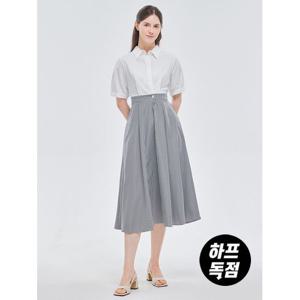 [인베스트]스트라이프 배색 카라 원피스_IN5M1OP3831