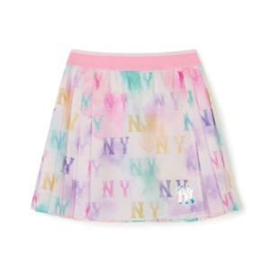 M MLB키즈반바지 NQK 7FSKM0243-50PKL WATER MONOGRAM 플리츠 스커트
