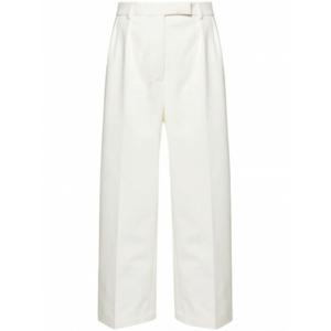 [THOM BROWNE] 여성 팬츠 릴렉스 핏 플리츠 인 코튼 트윌 FTC482UF0576 100 화이트 /9