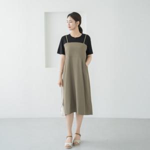 엄마옷 마담4060 보르레이어드원피스 여름원피스 -ZOP2506003-