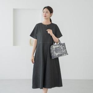 엄마옷 마담4060 페스데님원피스 여름원피스 -ZOP2506002-