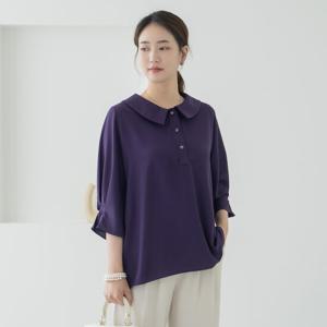 엄마옷 마담4060 틴토뒷주름블라우스 여름블라우스 -ZBL2506009-