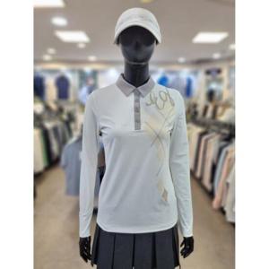 엘르골프 세이브존07 여성 아가일패턴 티셔츠 6I25208