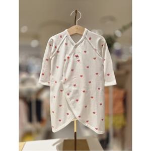블루독베이비 10 25FW가을신상 (RD)하트뱀부배내가운 (45A7000104)