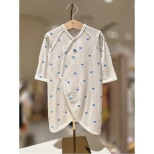 블루독베이비 10 25FW가을신상 (BL)하트뱀부배내가운 (45A7000103)