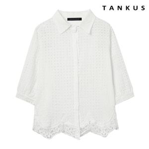 [탱커스]레이스 펀칭 블라우스 (TX2BL036L0)
