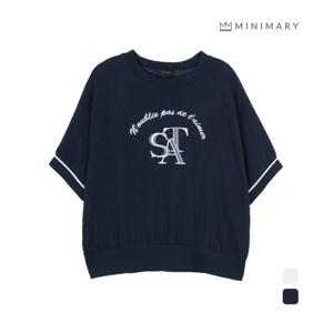 [미니마리] 라인자수티셔츠 (MMA2TS44)