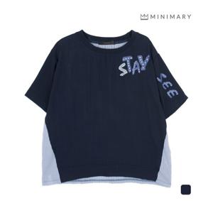 [미니마리] 배색프린팅티셔츠 (MMA2TS45)