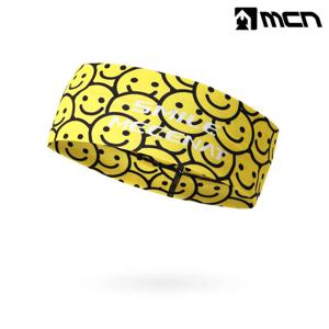 MCN 스마일리 헤어밴드 땀밴드 헬스 자전거 런닝