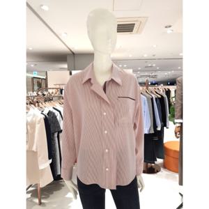 [숲]테잎장식 스트라이프 셔츠 SZ9LS35