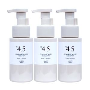 해피바스 PH4.5 약산성 쑥 버블 여성청결제 250g 3개팩