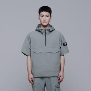 내셔널지오그래픽 N242UFT941 데일리 경량 우븐 스트레치 반팔 아노락 LICHEN KHAKI