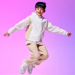 노스페이스 키즈 NJ3LQ07S 화이트 아이스 런 자켓