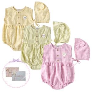 [밍크뮤HP]25년S S(YE.GN.PK)베베체크바디슈트 3종 택1 (35313-604-01 02 03)