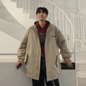 [리빌모아]남자 루즈핏 체크 리버서블 양면 점퍼 DMS-JUA-SCC853