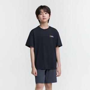[내셔널지오그래픽키즈] K252UPB902 냉감 5부 상하 SET C.BLACK